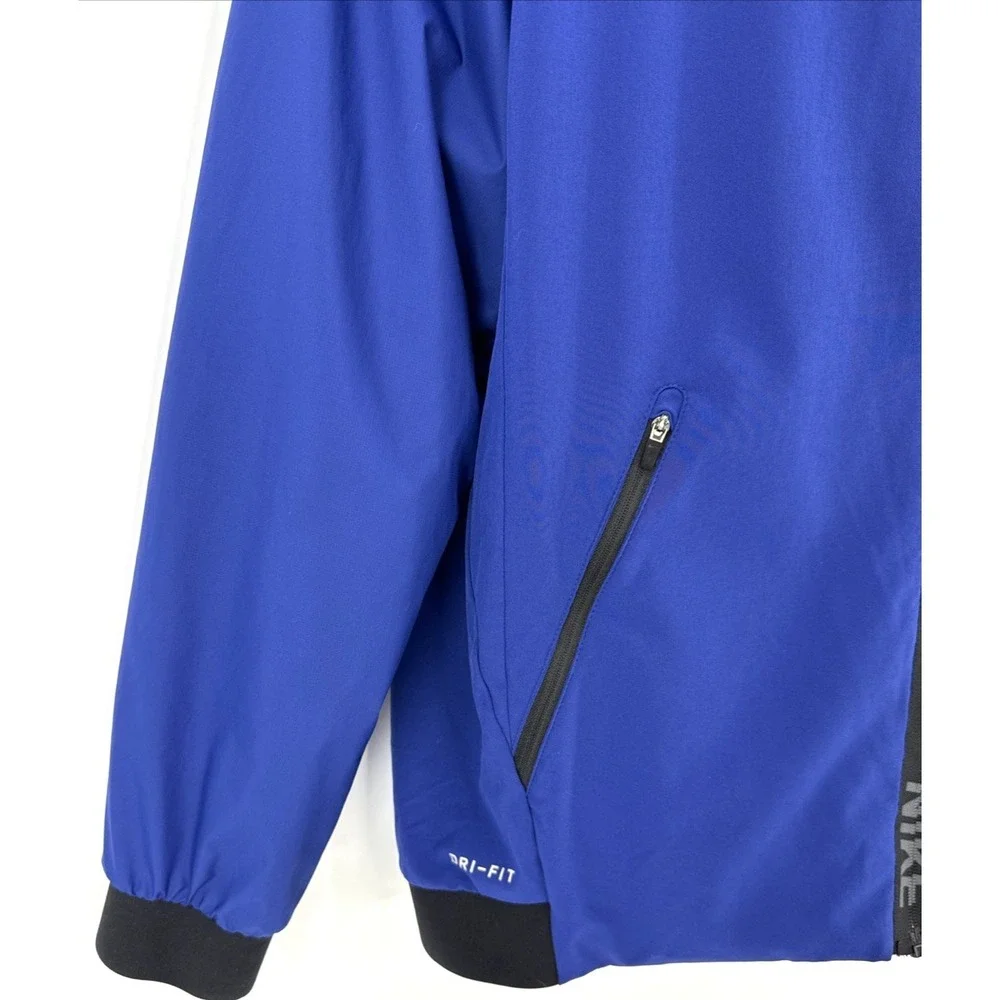 Nike Windrunner Hoodie Men's M Blue Dri-FIT Full Zip Mesh Lined Running‎